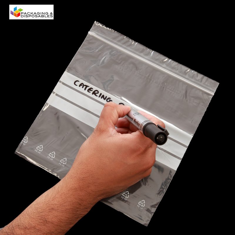 Write On Panel Grip Seal Bags - Image 2