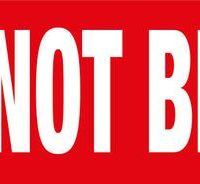 Do Not Bend Labels